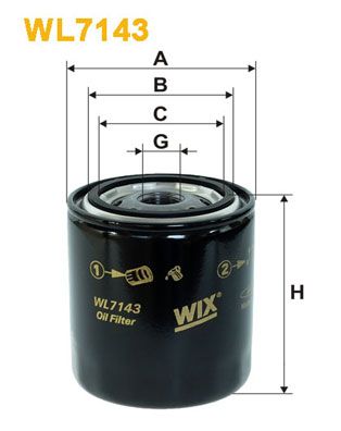 WIX FILTERS Масляный фильтр WL7143